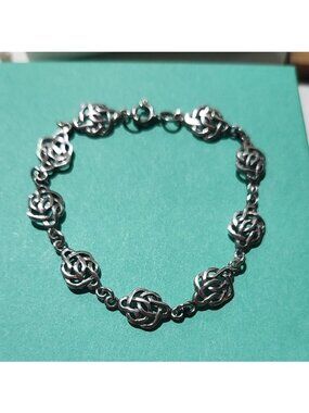 Sterling Silver Celtic Knot Bracelet 7.0"